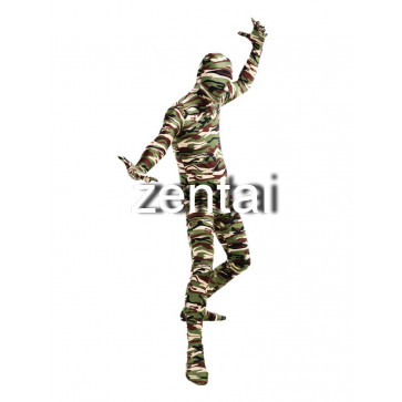 Full Body Camouflage Spandex Lycra Zentai