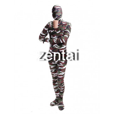 Full Body Camouflage Spandex Lycra Zentai