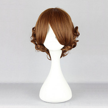 Aristocrat Maiden Auburn Rust Curly Bob 30cm Lolita Cosplay Wig