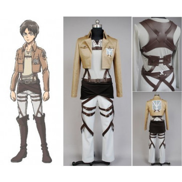 Shingeki no Kyojin Eren Jaeger Cosplay Costume