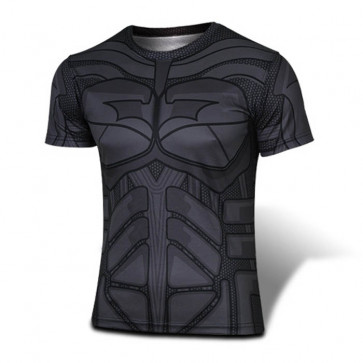 Batman Black T-shirt Round Collar T-shirt