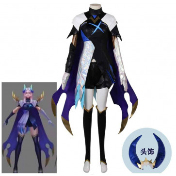 Game League of Legends The Frost Archer Ashe Cosplay Outfit