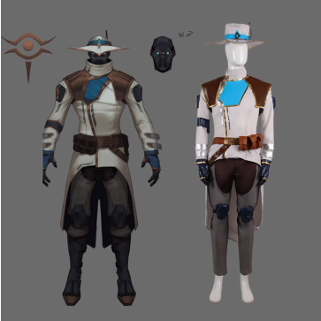 Game Valorant Cypher Cosplay Outfit Costume