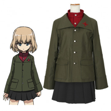 GIRLS und PANZER Cosplay Costume カチューシャ Katyusha Costume School Uniforms