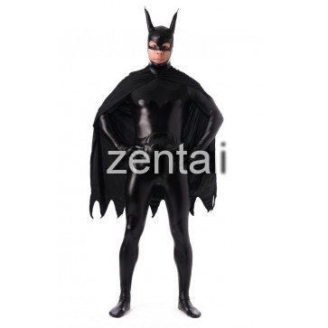 Halloween Batman Full Body Shiny Metallic Zentai