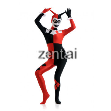 Halloween Clown Full Body Spandex Lycra Cosplay Zentai Suit 