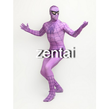 Spiderman Purple Full Body Cosplay Zentai Suit