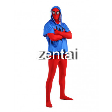 Spiderman Red Color Full Body Cosplay Zentai Suit