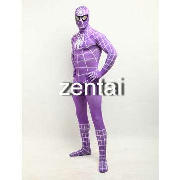 Spiderman Violet Color Cosplay Zentai Suit