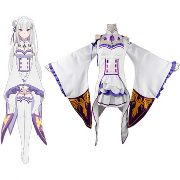 Re：Life in a different world from zero Cosplay Costume エミリア Emilia Costume