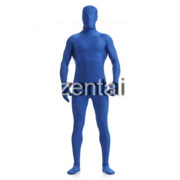 Man's Full Body Royal Blue Color Spandex Lycra Zentai