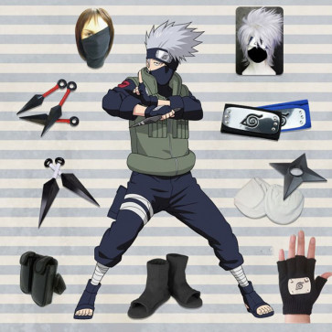 Naruto Costume Ninja Hatake Kakashi Cosplay Costume