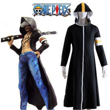 One Piece Seven Warlords of the Sea Surgeon of Death Trafalgar Law Overcoat Cosplay Costume