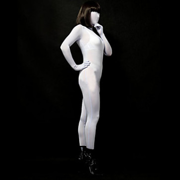 Pure White Modal Full Body Zentai