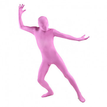 Unisex Pink Lycra Full Body Zentai Suit