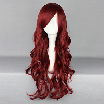 Vampire Duchess Wine Red 70cm Gothic Lolita Curly Cosplay Wig