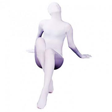 White Spandex Lycra Unisex Zentai Suit