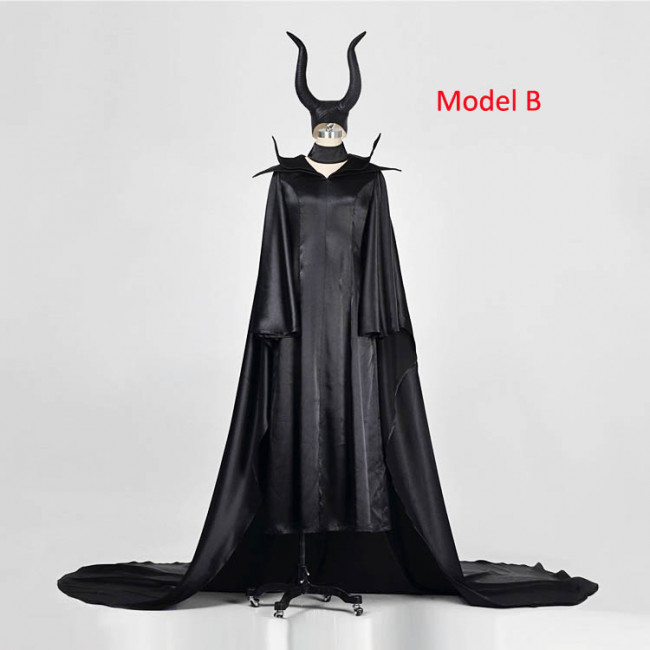 2015 Halloween Costumes Maleficent Costume Angelina Jolie Same Black Dress  Cosplay Costumes Suits