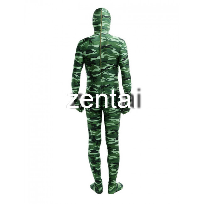 Full Body Camouflage Zentai/ Camouflage Full Body Spandex Lycra Zentai