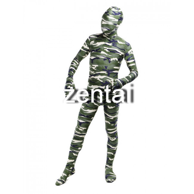 Full Body Camouflage Zentai/ Camouflage Full Body Spandex Lycra Zentai