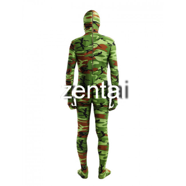 Full Body Camouflage Zentai/ Camouflage Full Body Spandex Lycra Zentai