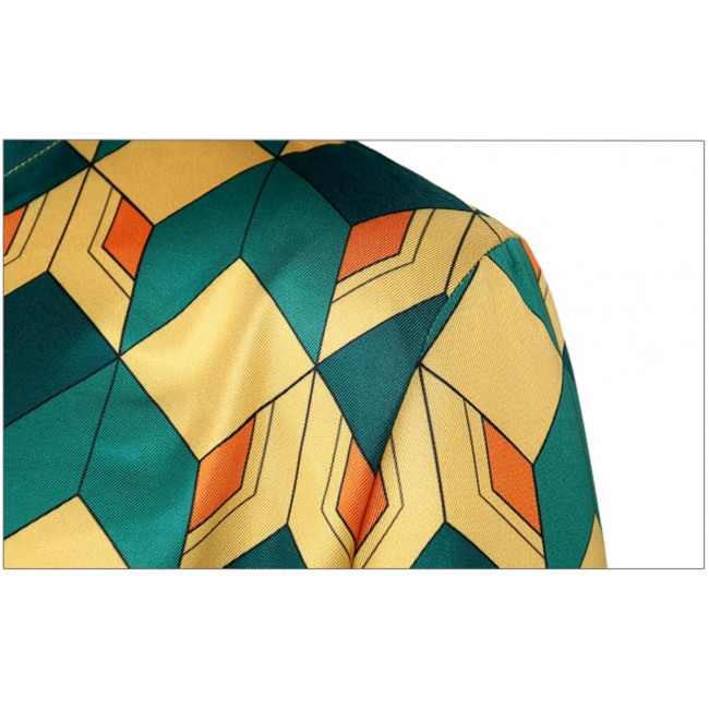 Sabito Gi Pattern Anime Kimetsu no Yaiba Sabito Cosplay Outfit Costume