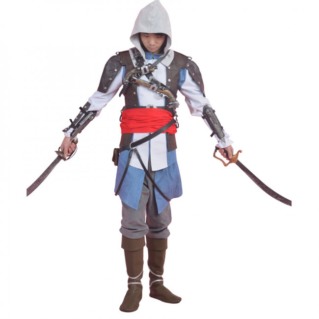 Assassin's Creed IV 4 Black Flag Edward Kenway Cosplay Costume