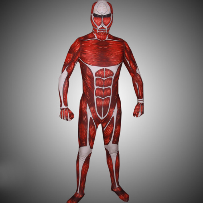 Attack On Titan Colossal 50m Titan Cosplay Zentai Suit Buy Shingeki No Kyojin Colossal Titan Zentai Costume