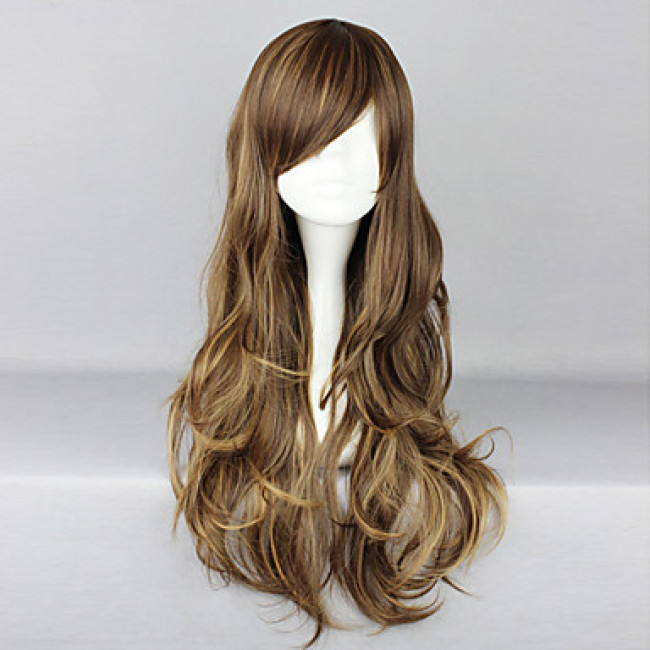 Brown Highlight Cosplay Wig|75cm Cosplay Wig |Classic ...