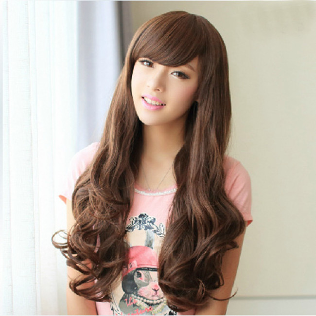 Lolita Cosplay Wig|Brown Light Cosplay Wig|Long Curly Hair Wig