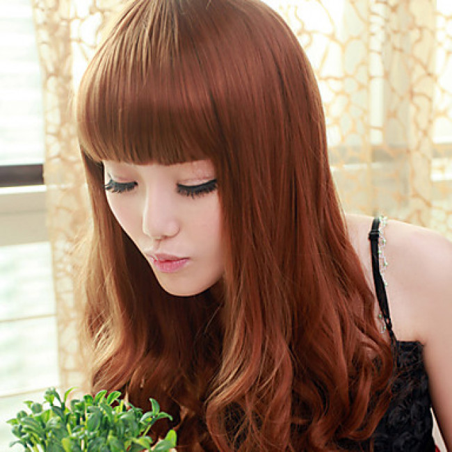 Cute Hime Cut Brown Cosplay Wig|60cm Cosplay Wig| Sweet ...