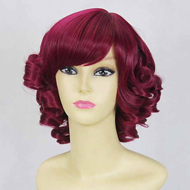Gothic Cosplay WigRose Cosplay Wig Curly Bob 35cm Cosplay WigGothic