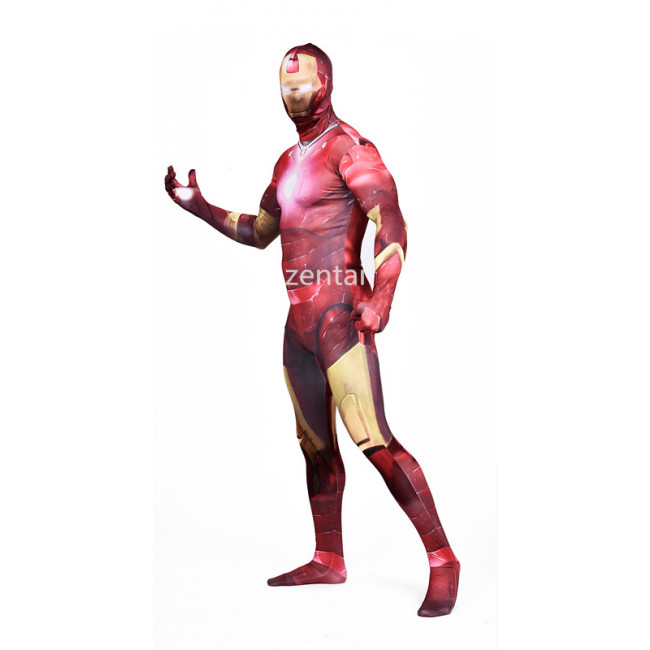 suit zentai iron man Zentai Suit/Buy Ironman Red Body Full Color Full Halloween