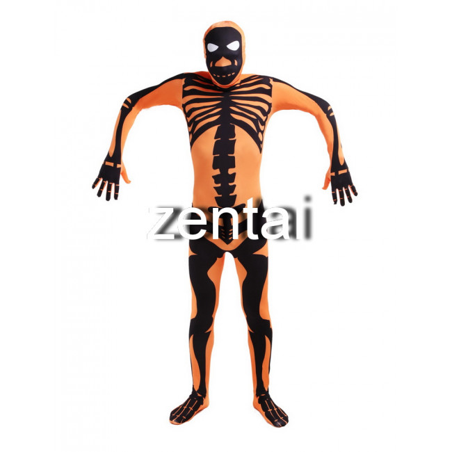 Halloween Skeleton Skull Full Body Spandex Lycra Zentai Suit Buy Skeleton Skull Cosplay Costume Zentai Suit