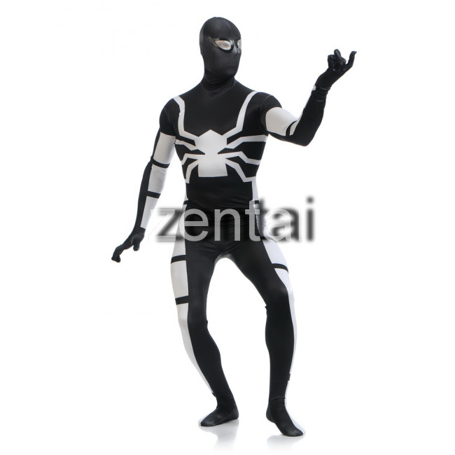 Halloween Spiderman Cosplay Zentai Suit/ Buy Black and White