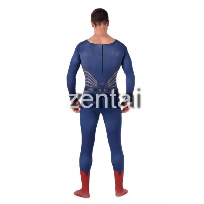 Superman Blue Zentai Suit Color Full Body Spandex Superman Full Body Blue Zentai Suit