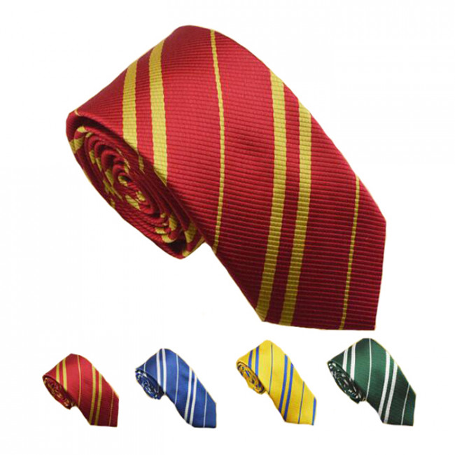 Harry Potter Tie Gryffindo Red Tie Ravenclaw Blue Tie Hufflepuff Yellow Tie Slytherin Green Tie
