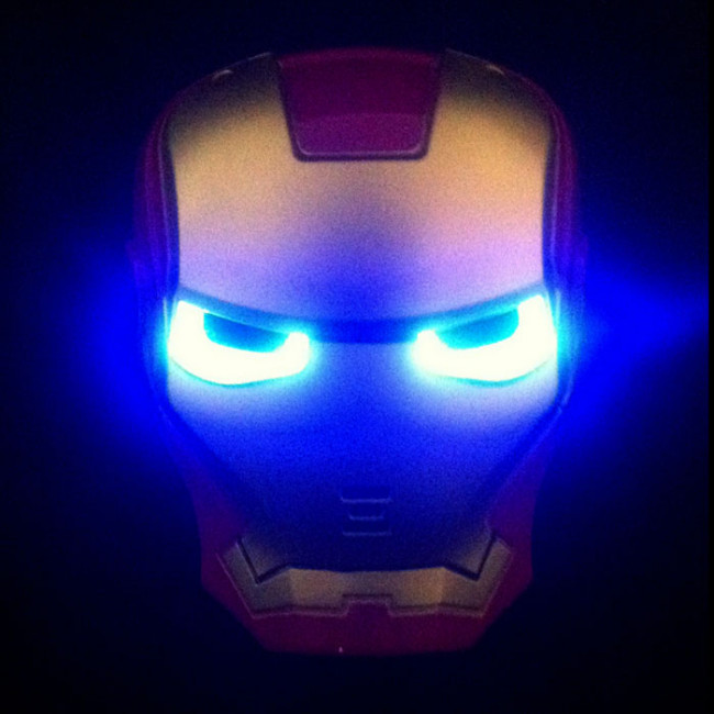  Iron  Man  Glowing  Mask Iron  Man  Movie Iron  Man  LED Glowing  