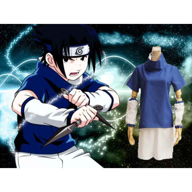 Anime Cosplay Uchiha Sasuke Costumes para Adultos Naruto