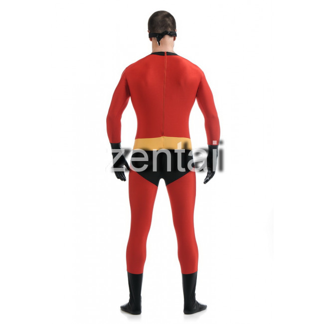 Zentai Suit Red And Black Full Body Lycra Spandex Zentai Suits