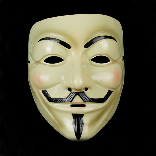 V for Vendetta Mask Guy Fawkes Anonymoous Mask Halloween PVC/Resin Mask