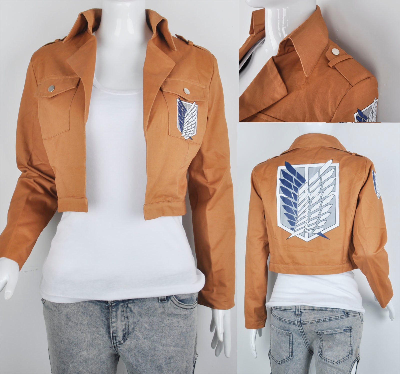 Attack on Titan Jacket Scout Regiment Eren Cosplay Jacket/Buy Buy