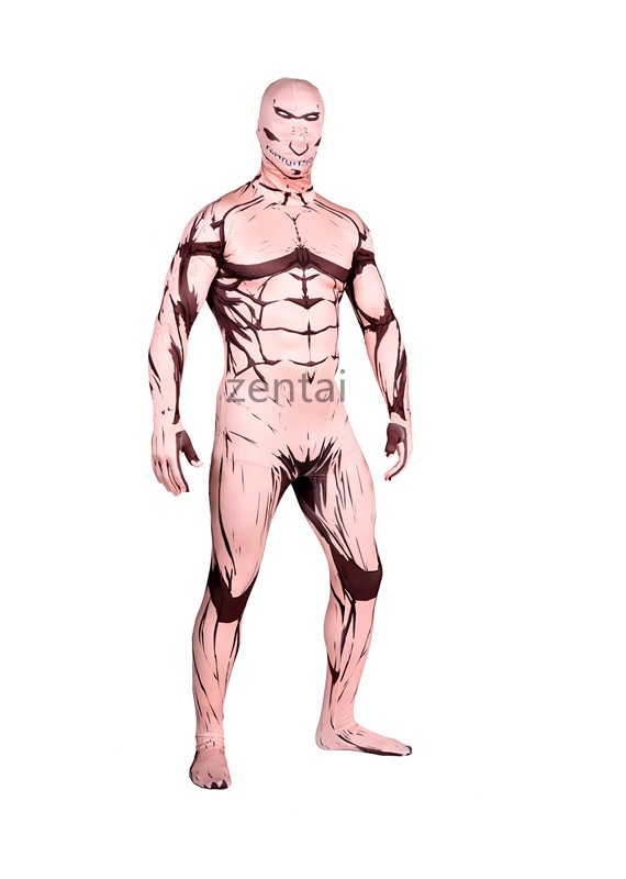 Halloween Attack On Titan Eren Lycra Cosplay Zentai Buy Shingeki No Kyojin Eren Attack On Titan Muscle Zentai Suit