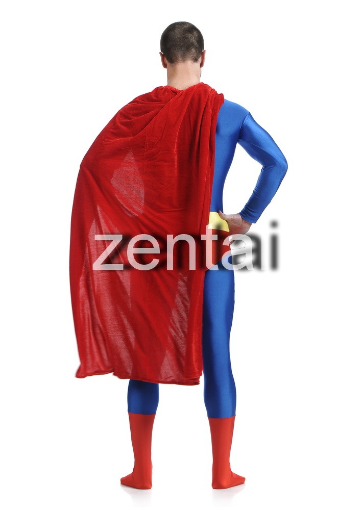 blue superman suit