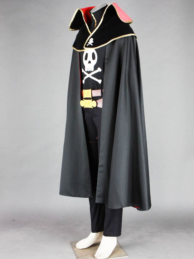 Captain Harlock Costume/ Anime Space Pirate Captain Harlock Cosplay ...