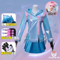 Game Overwatch Kamori Kiriko Cosplay Outfit