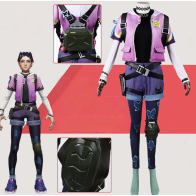 Game Valorant Clove Cosplay Outfit Bag & Wig