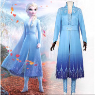 Movie Frozen 2 Elsa Cosplay Skirt for Adult & Kid