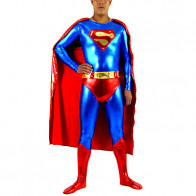 Shiny Metallic Superman's Spandex Zentai