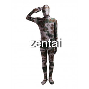 Full Body Camouflage Spandex Lycra Zentai